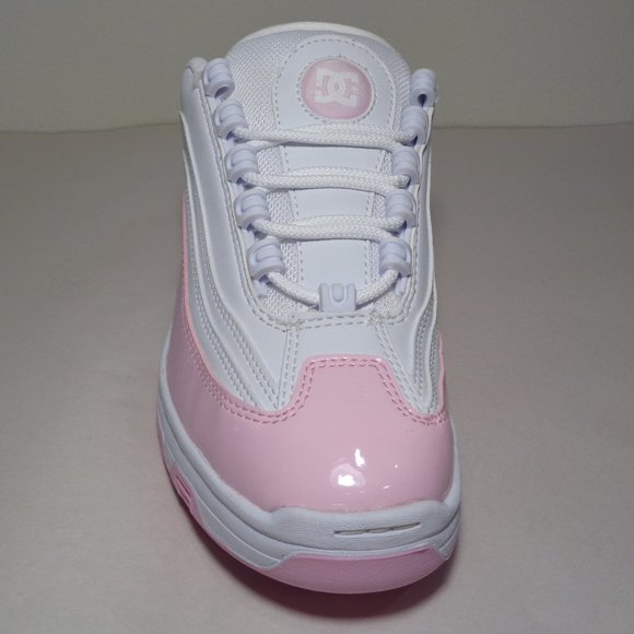DC Shoes Size 8 M LEGACY LITE White Pink Sneakers New Women's Shoes - Picture 5 of 12